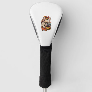 Couvre-club De Golf L'aventure d'automne du Bulldog français