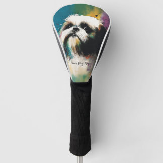 Couvre-club De Golf Le Chien Tzu Chiite - Composition 008