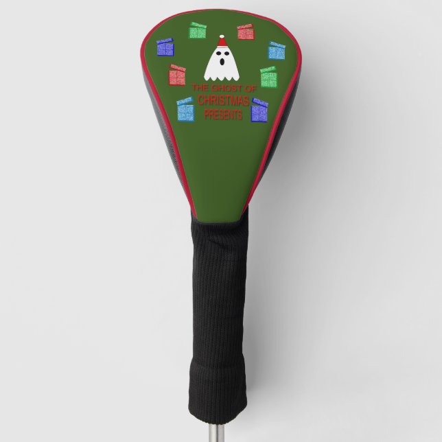 Couvre-club De Golf Le fantôme de Noël présente drôle (Devant)