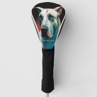 Couvre-club De Golf Le grand chien Danois - Composition 003