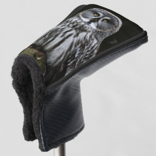 Couvre-club De Golf Le grand hibou gris pccnm