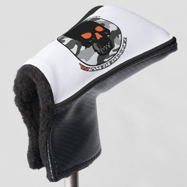 Couvre-club De Golf Le guerrier du crâne (Devant 3/4)
