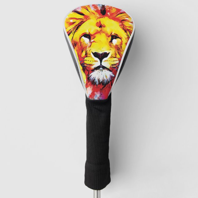 Couvre-club De Golf Le visage du lion  (Devant)