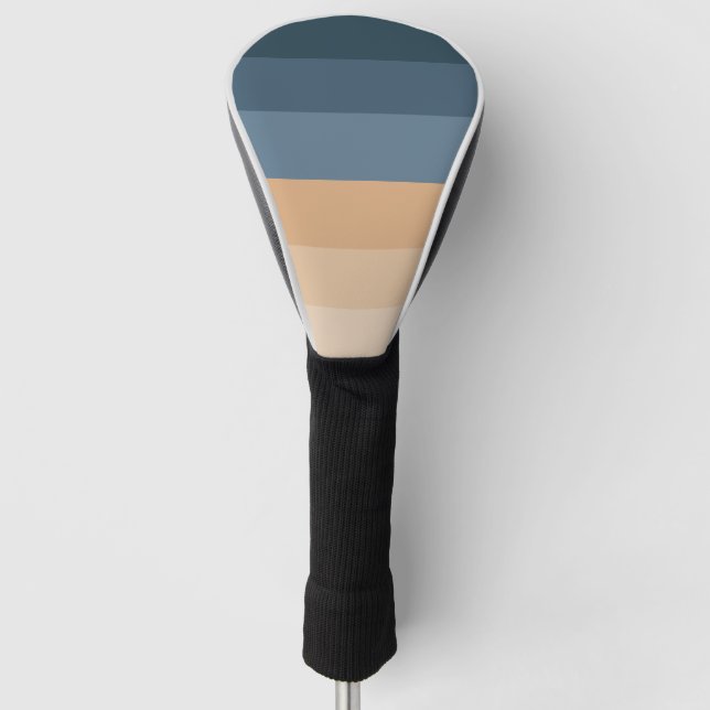 Couvre-club De Golf les années 70 80s Retro Striped Stripes (Devant)