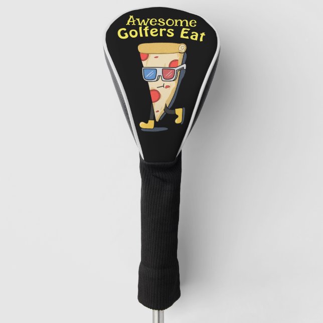 Couvre-club De Golf Les Awesome Golfers Mangent "Pizza" (Devant)