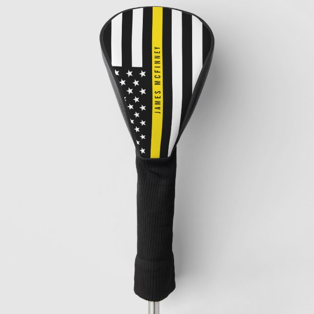 Couvre-club De Golf Les expéditeurs amincissent la ligne jaune (Devant)