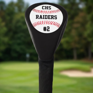 Couvre-club De Golf Lettres d'équipe personnalisées de baseball, nom e