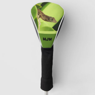 Couvre-club De Golf Lézard tropical Monogramme Nature Gecko Brown