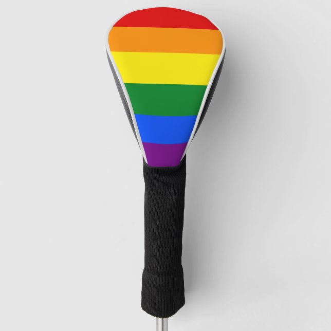 Couvre-club De Golf LGBT Rainbow Strip (Devant)