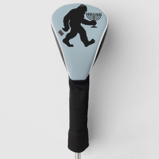 Couvre-club De Golf L'Humour juif Bigfoot Hanoukka Chanukah Hilarié (Devant)