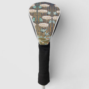 Couvre-club De Golf Libellules Nymphéas Marais Art Nouveau