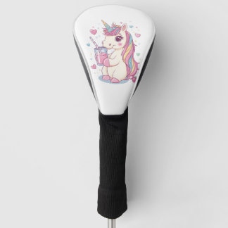Couvre-club De Golf Licorne au Lait de Fraise (2)