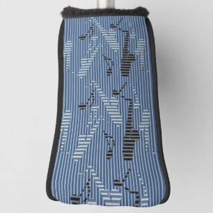 Couvre-club De Golf Lignes de saxophone