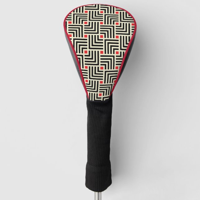 Couvre-club De Golf Lignes géométriques motif (Devant)