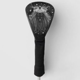 Couvre-club De Golf Lion d'étoile avec monogramme de couronne