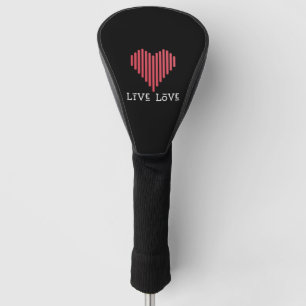 Couvre-club De Golf Live Love Pickleball Tee - shirt