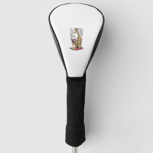 Couvre-club De Golf Livre amusant Giraffe Longue Forme Lire Contes lon