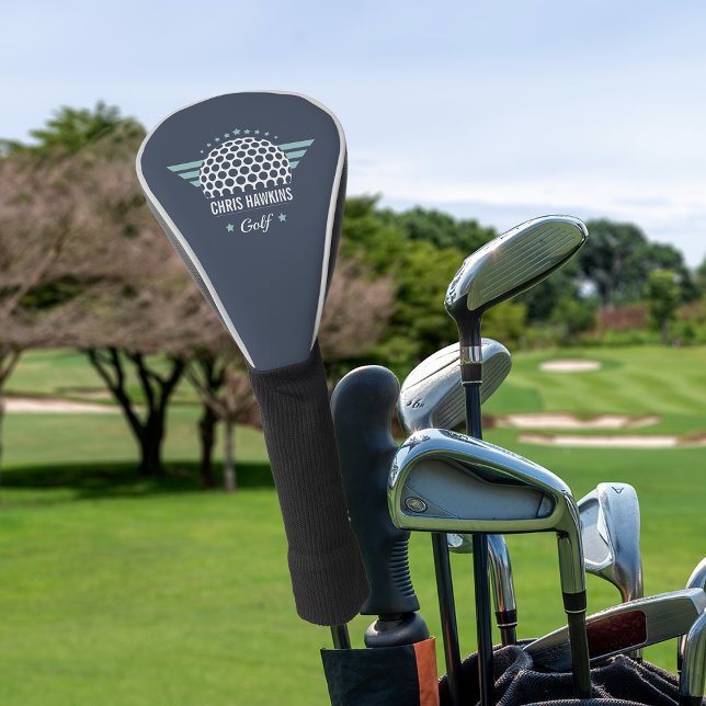 Couvre-club De Golf Logo de balle de golf personnalisé (Créateur téléchargé)