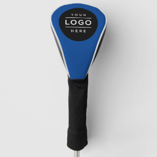 Couvre-club De Golf Logo d'entreprise bleu personnalisé