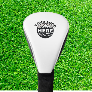 Couvre-club De Golf Logo d'entreprise personnalisé Blanc Marque profes