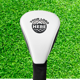 Couvre-club De Golf Logo d'entreprise personnalisé Blanc Marque profes