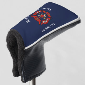 Couvre-club De Golf Logo du service d'incendie personnalisé