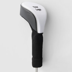 Couvre-club De Golf Logo personnalisé simple et élégant ici société g