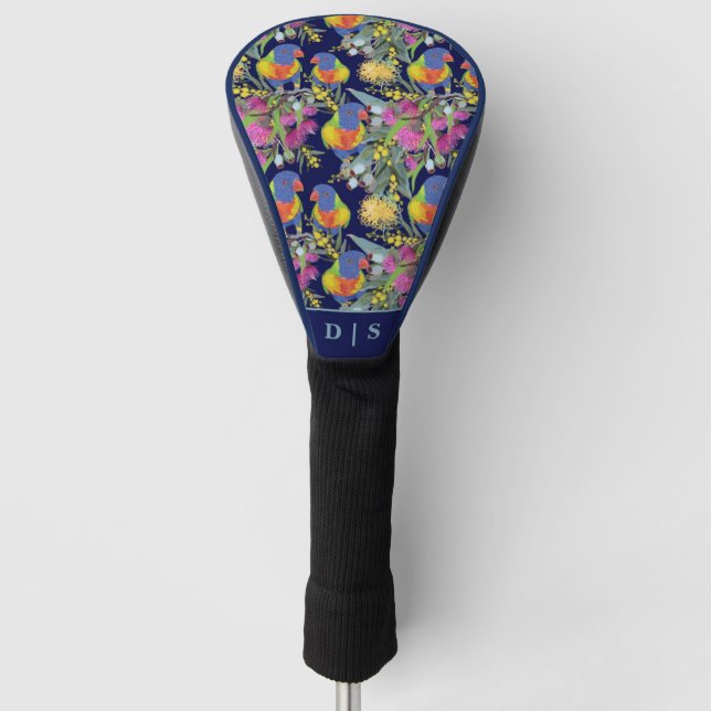 Couvre-club De Golf Lorikeet arc-en-ciel personnalisé (Devant)