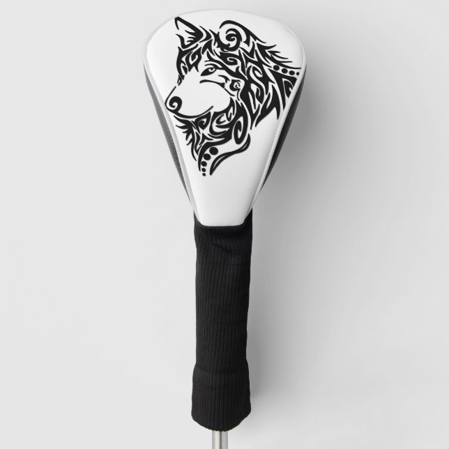 Couvre-club De Golf Loup tribal (Devant)