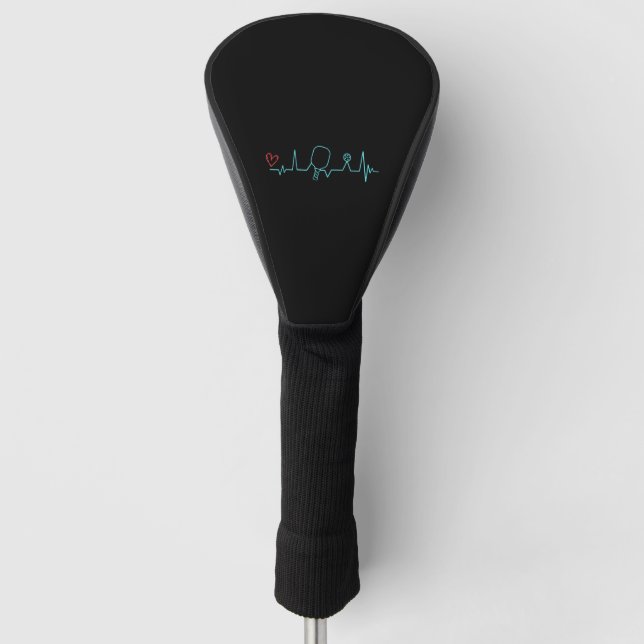 Couvre-club De Golf Love Pickleball (Devant)
