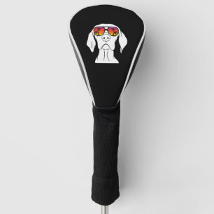 Couvre-club De Golf Lunettes de soleil Retro Weimaraner