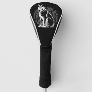 Couvre-club De Golf Lynx noir et blanc