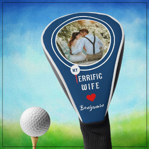 Couvre-club De Golf Ma femme formidable Photo de Golfeur personnalisée