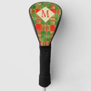 Couvre-club De Golf MAC GREGOR TARTAN Golf Driver Couverture + Initial
