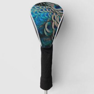 Couvre-club De Golf Magnifique Peacock Feather Eye Plumes Cluster