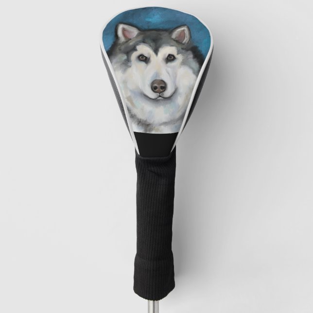 Couvre-club De Golf Malamute d'Alaska (Devant)