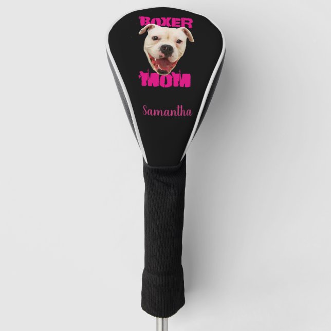 Couvre-club De Golf Maman de chien de boxeur (Devant)