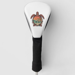Couvre-club De Golf Mamie drôle Turtle Beach Vintage Shirt Design_1