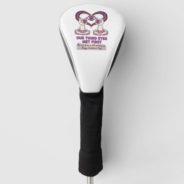 Couvre-club De Golf Manifesting Soulmate valentine's day (Devant)