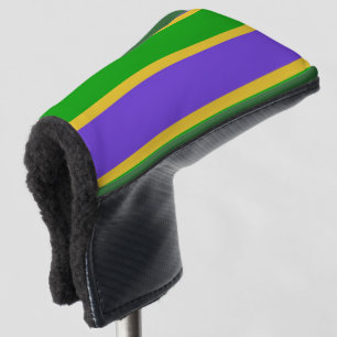 Couvre-club De Golf Mardi Gras Stripes