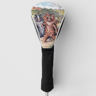 Couvre-club De Golf Match de golf, Louis Wain