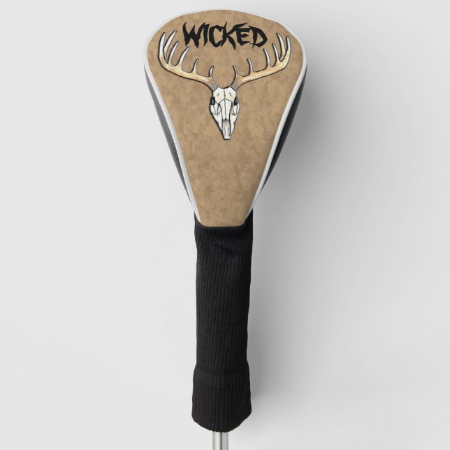 Couvre-club De Golf Mauvais gros cerf Antler (Devant)