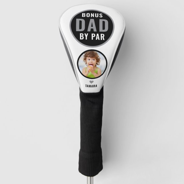 Couvre-club De Golf Meilleur Bonus Papa Par Par Golf Cadeau Personnali (Devant)
