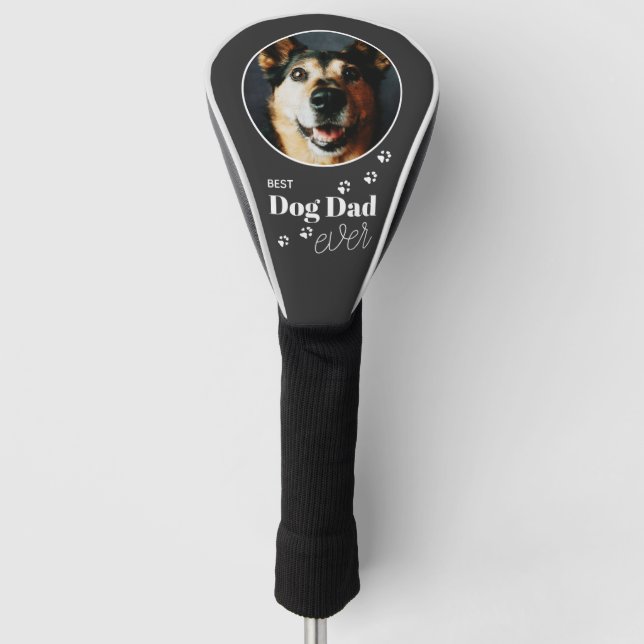 Couvre-club De Golf Meilleur Chien Papa Jamais Photo Golf Head Cover (Devant)