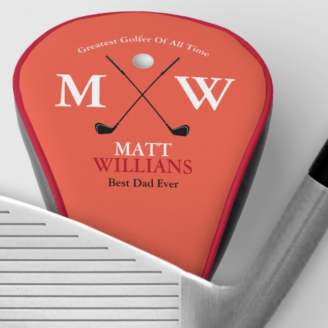 Couvre-club De Golf Meilleur Golfer Monogramme sur mesure (Créateur téléchargé)