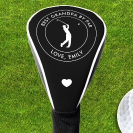 Couvre-club De Golf Meilleur Grand-Père Par Par Par Texte Personnalisé