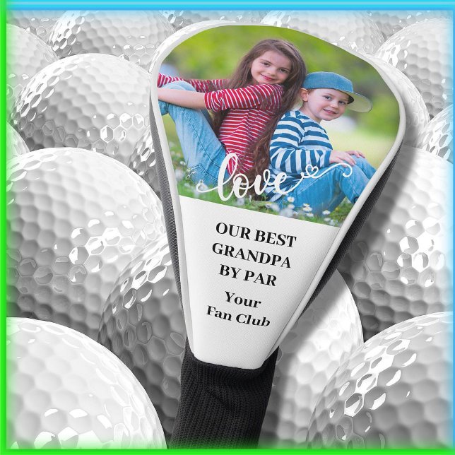 Couvre-club De Golf Meilleur grand-père par Par Photo personnalisée (Créateur téléchargé)