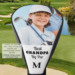 Couvre-club De Golf Meilleur Grand-Père Par Photo Monogramme Personnal