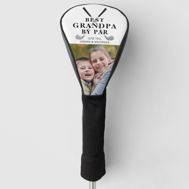 Couvre-club De Golf Meilleur Grand-Père Personnalisé Par Par Photo (Devant)