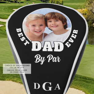 Couvre-club De Golf MEILLEUR PAPA JAMAIS PAR PAR Photo Monogramme Coul
